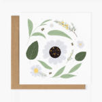 Carte de voeux "Feuilles de thé", <b> La Boîte à Thé x Aube papier </b>