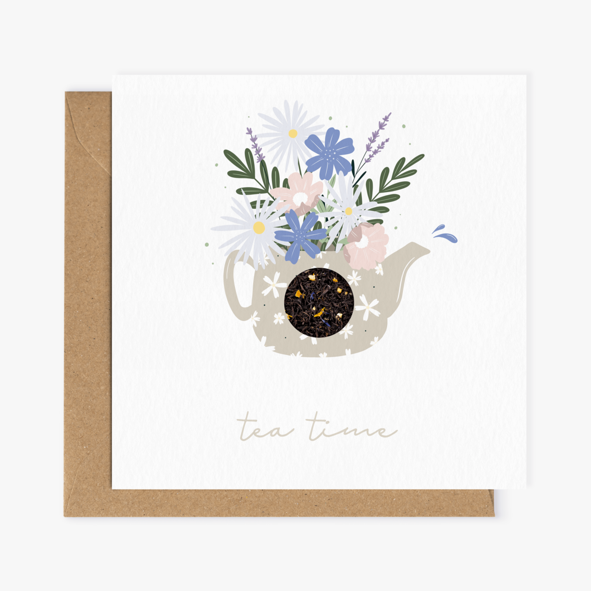 Carte de voeux "Tea Time", <b> La Boîte à Thé x Aube papier </b>